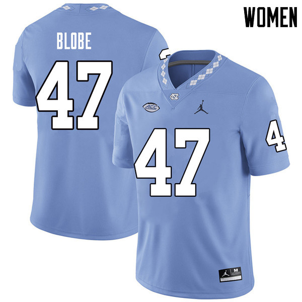 Jordan Brand Women #47 Sam Blobe North Carolina Tar Heels College Football Jerseys Sale-Carolina Blu